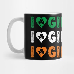 I Love Gingers Heart Shamrock Redhead Lover Mug